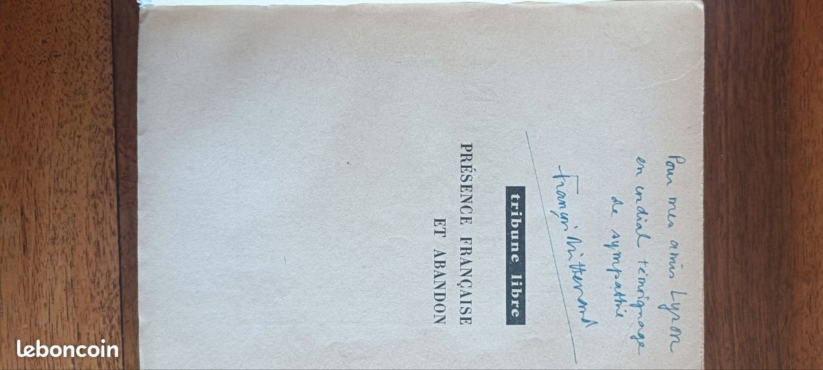 Livres de François Miterrand dédicacés (image 14)