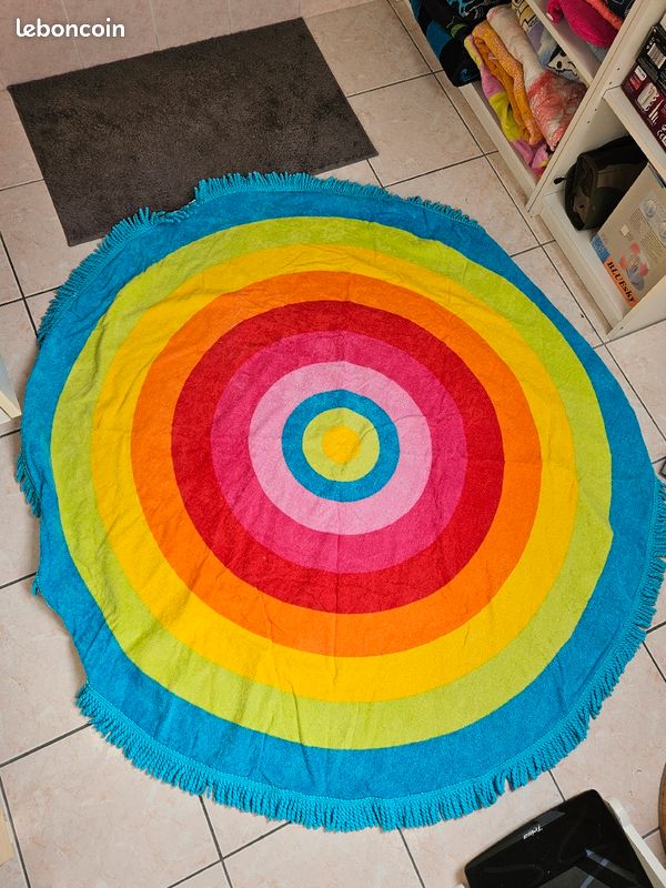 Serviette de plage ronde modèle 1 (image 1)