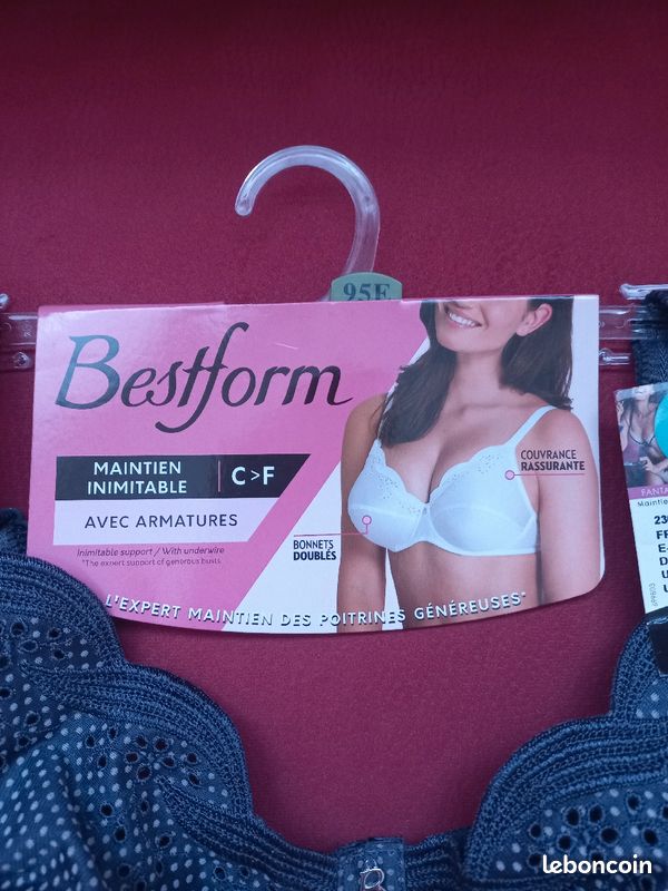 Soutien-gorge emboitant armatures Bestform Emily gris foncé T95E