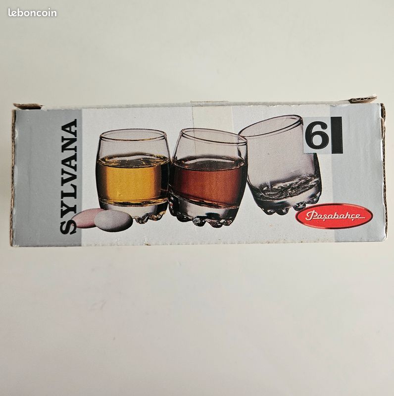 Lot de 6 petits verres Paşabahçe - Modèle Sylvana 81cc - Neufs en boîte (image 6)