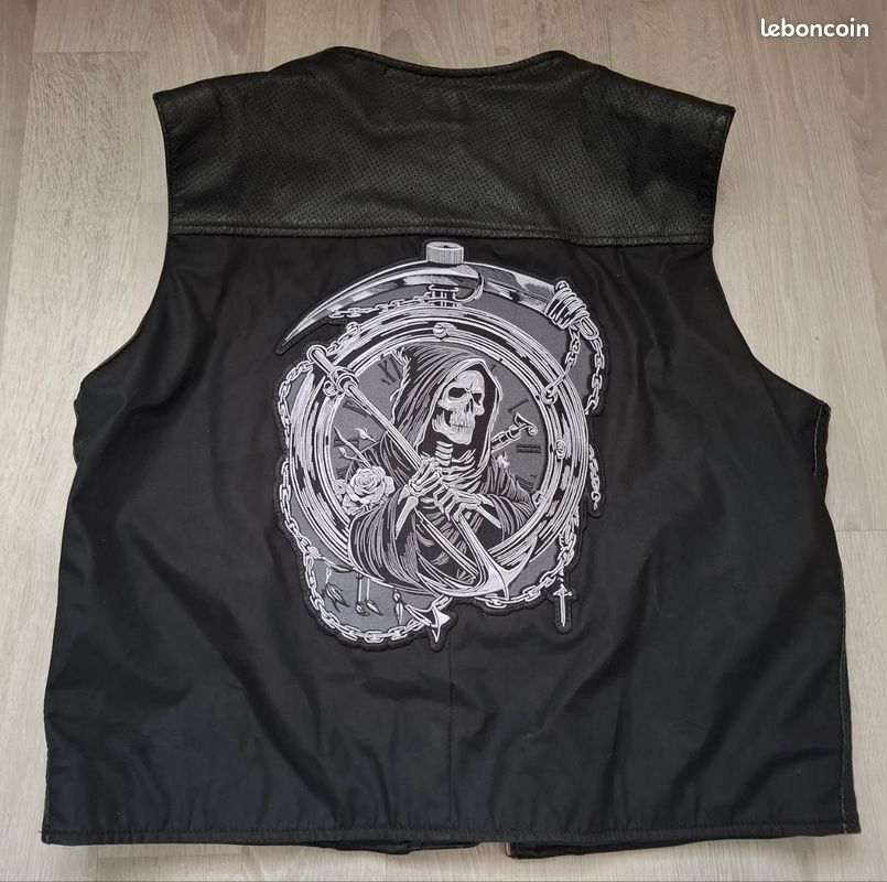 Blouson cuir harley davidson moto biker vintage (image 2)