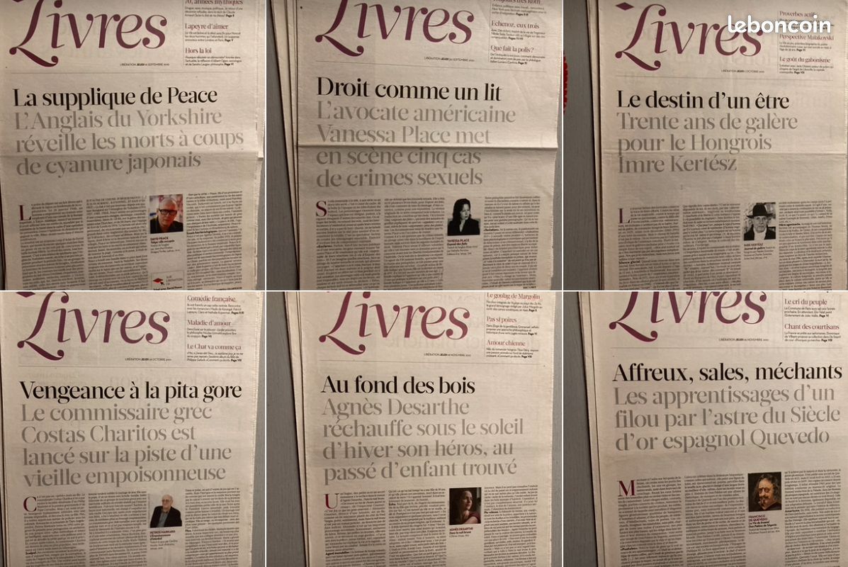 28 N° du Libération Supplément Livres (8 Pages) de 2010 (Enquist-J.L. Nancy-F. Ilis-Scibona-M.B. Crawford-Mueenuddin-C. Godin-Treichel-Thubron-Calaferte-C. Keegan-Revue Capharnaum-D. Mina-Del Valle .. (image 5)