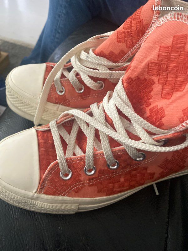 Converse All star orange imprimées pointure 38 (image 3)