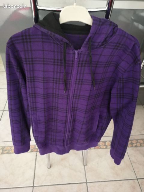 Veste voilet et noir neuve (image 1)