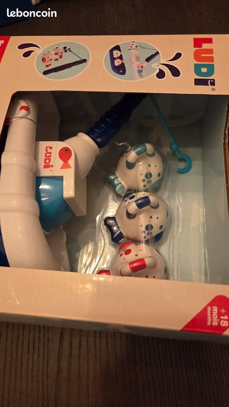 NEUF Jouet de pêche à la ligne pour le bain avec bateau inclus (image 4)