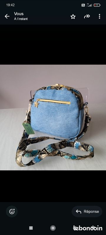 Sac En Jean Lain - Neuf Sans étiquette - Style Décontracté Et Tendance