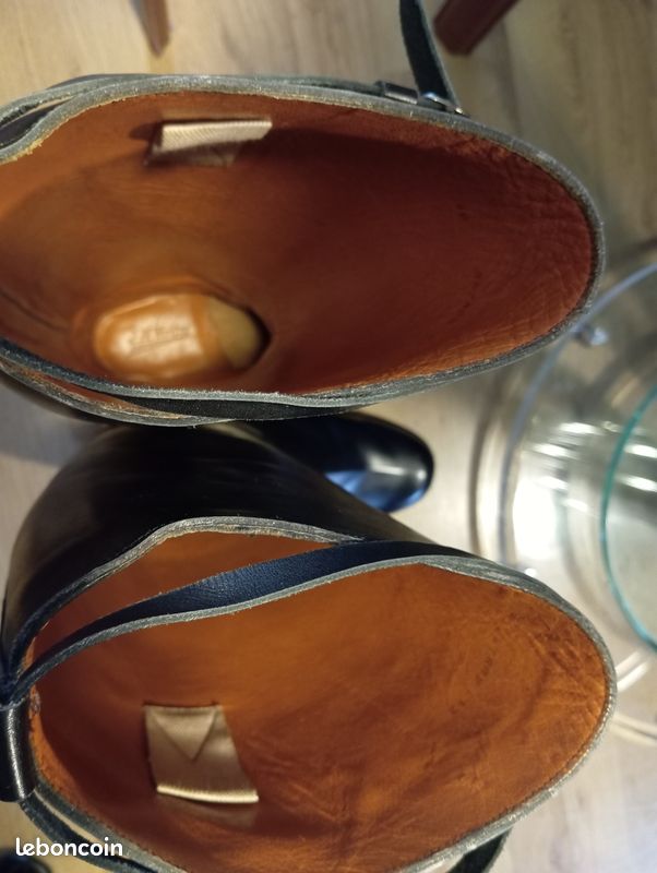 Paire bottes tout cuir jean marie weston (image 4)