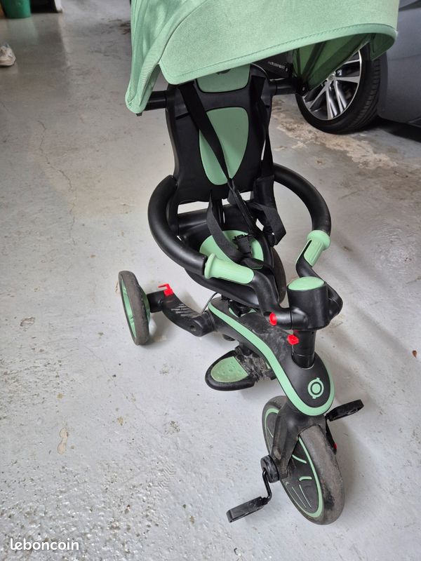 Globber Tricycle EXPLORER 4 en 1 couleur Olive (image 1)
