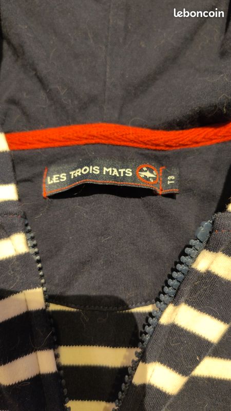 Gilet marinière Trois Mâts femme T3 (image 4)