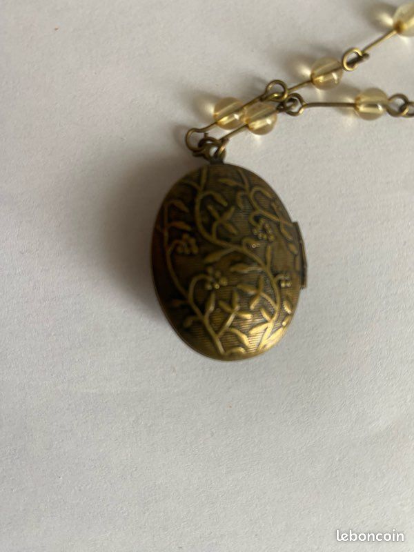 Magnifique pendentif /collier chaîne en pierres (image 9)
