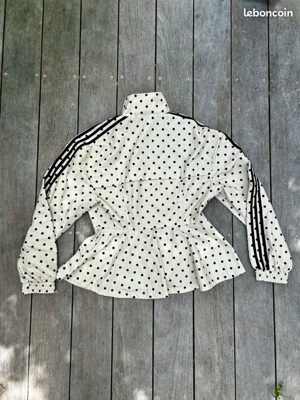 Adidas Originals x ASOS - Veste de survêtement coupe classique à pois - Taupe (image 2)