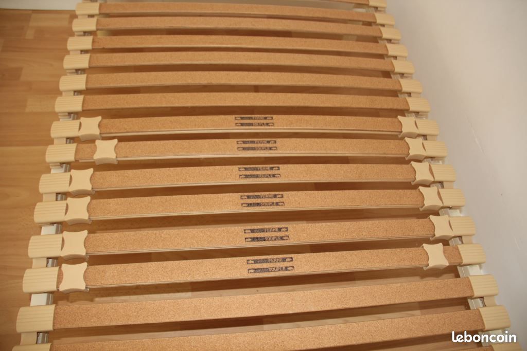Matelas 1 place / sommier métal quasi-neufs (image 3)