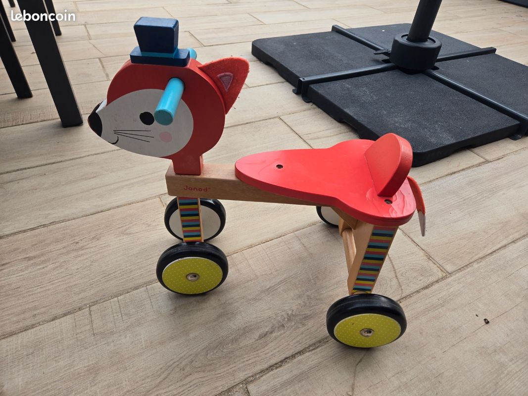 Trotteur porteur bois Renard (image 1)