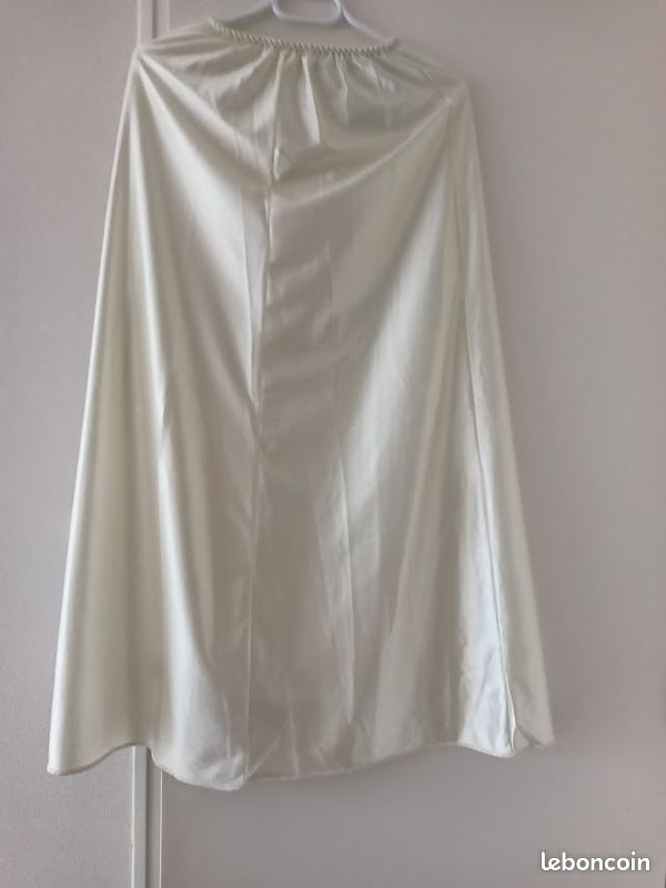 Jupon Femme Marjolaine Taille L (40) - Couleur Ivoire, 86% Nylon, Neuf Avec étiquettes