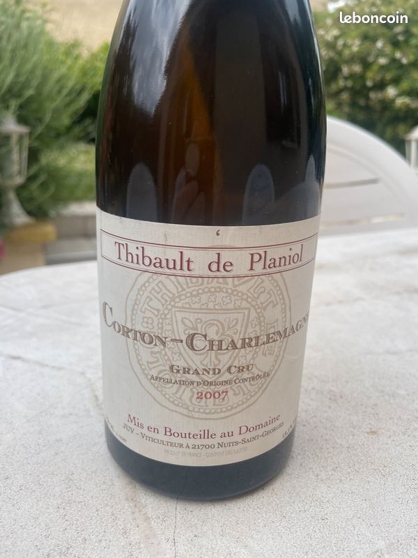 1 Bt CORTON-CHARLEMAGNE GC Thibault De Planiol 2007 Bourgogne Blanc Grand Cru (image 7)