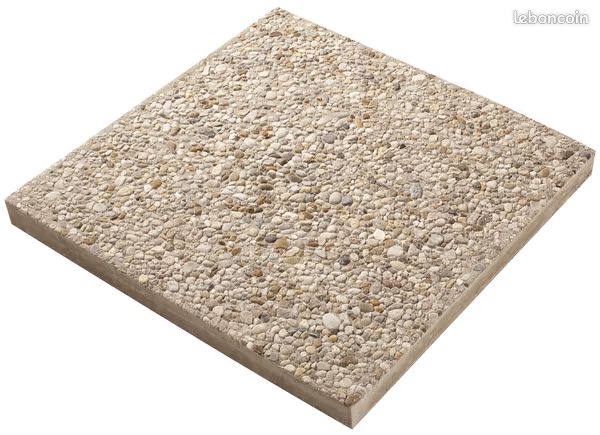 Dalle atlas gravillonnee 40x40cm ep.35mm beige - alkern (image 1)