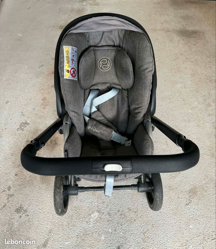 Trio coque, base Z, Cybex Cloud Z I-Size + poussette Balios S + siège 2/4 ans Sirona Z I-Size (image 5)