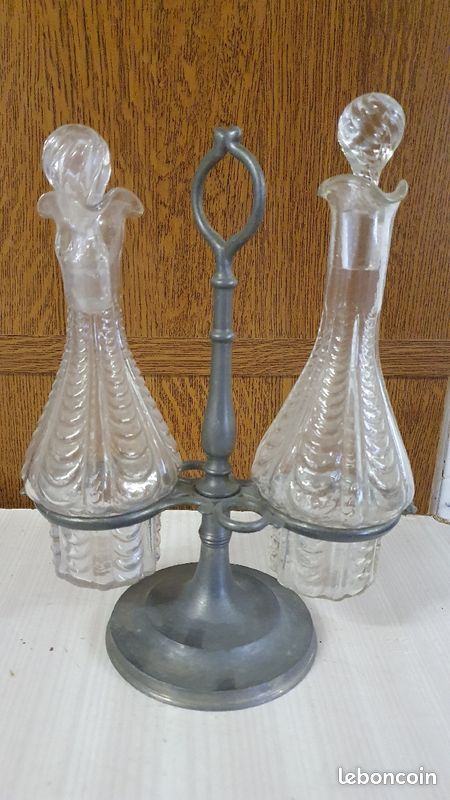 Vinaigrier en verre ancien (image 5)