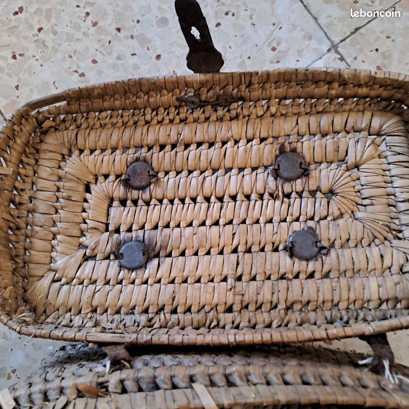 Nécessaire De Pique-nique Vintage Complet - Ancien Panier De Voyage