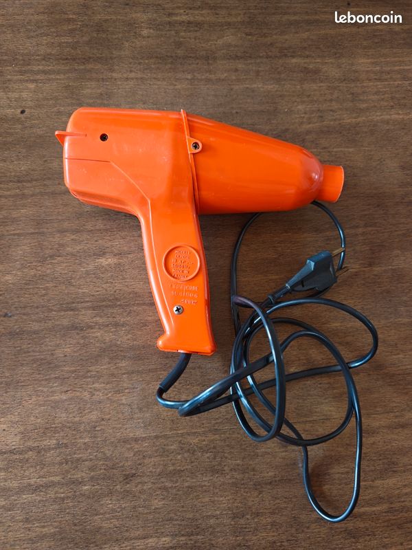 Sèche-cheveux vintage Moulinex orange 400 W – Années 70 – Fonctionne (image 2)