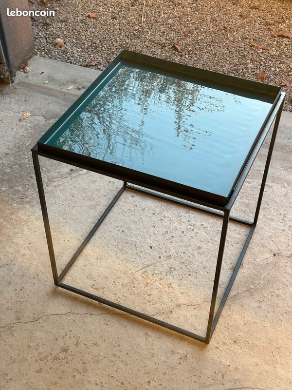 Superbe table basse Alinéa noir et bleu (image 2)