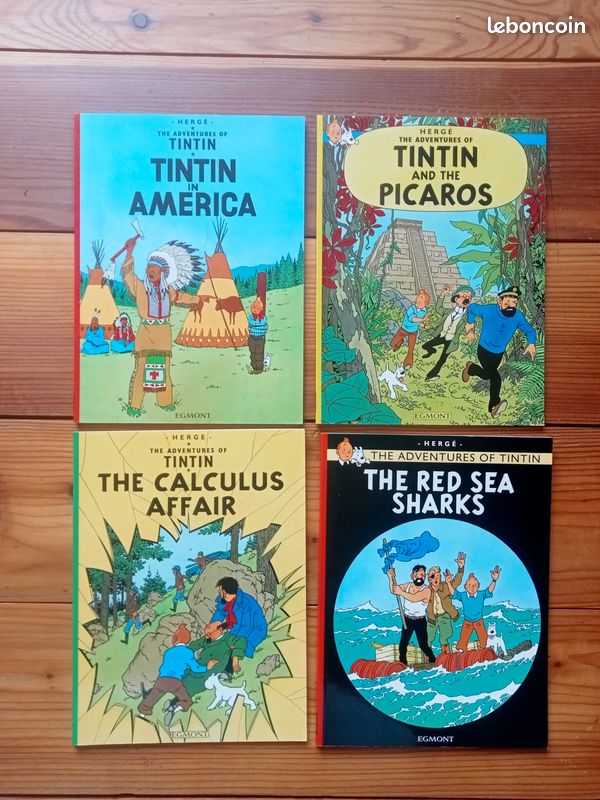 Lot 4 tintin anglais (image 1)