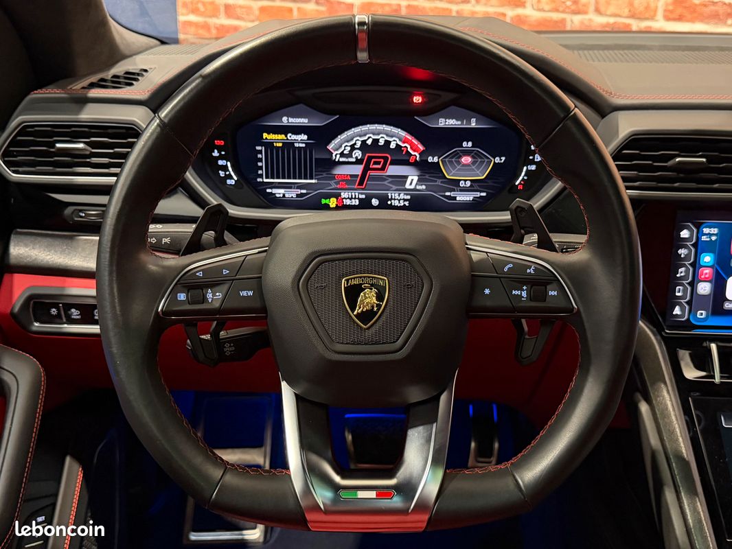Lamborghini urus v8 4.0 650 suivi complet- hud - camera 360° - carplay - immat france (image 12)