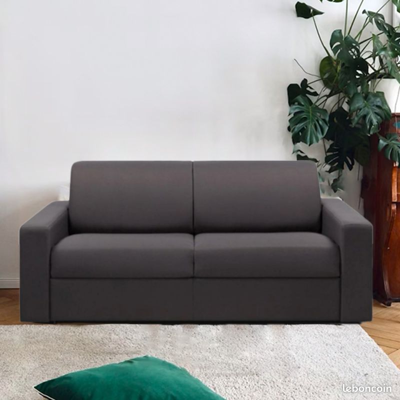 Canapé Convertible Vintage Années 80 – 3 Places, Motif Multi-cam, Tissu Et Bois.