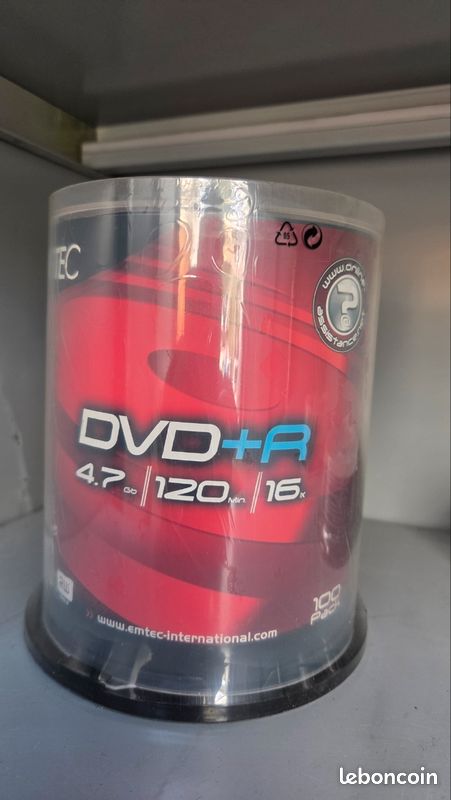 Tour de 100 DVD+R vierges Emtec / Neuf (image 1)