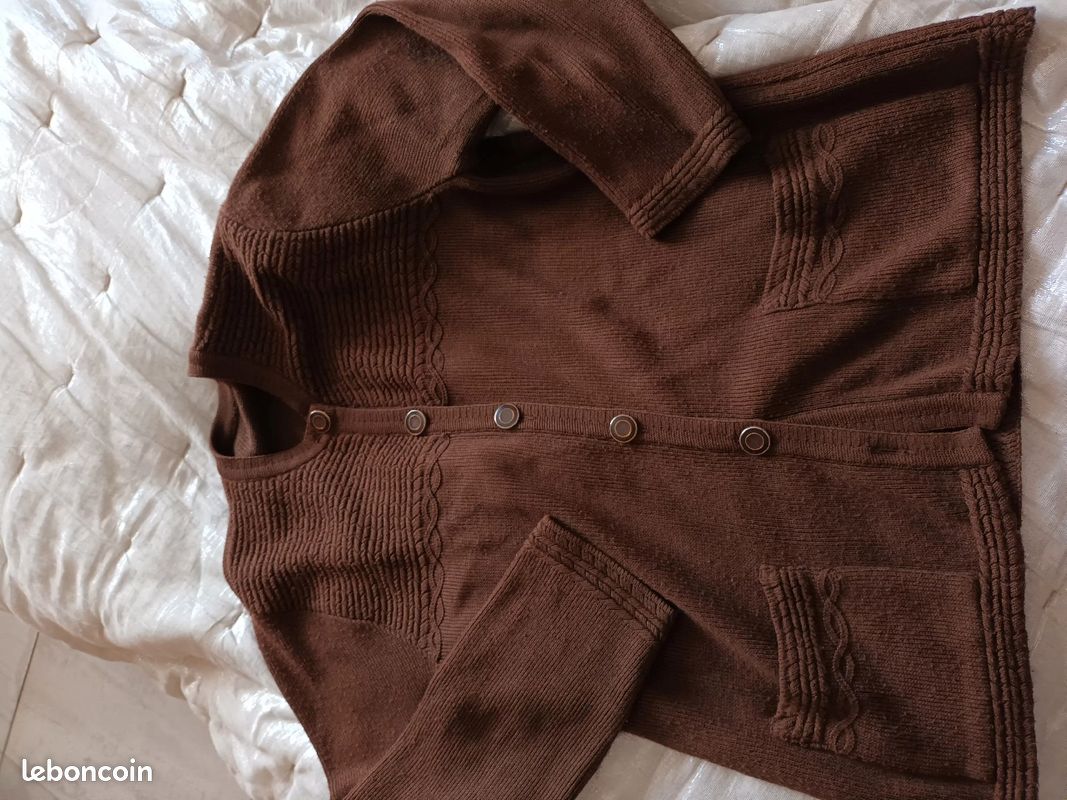 Gilet marron t. 48 nine31 (image 1)
