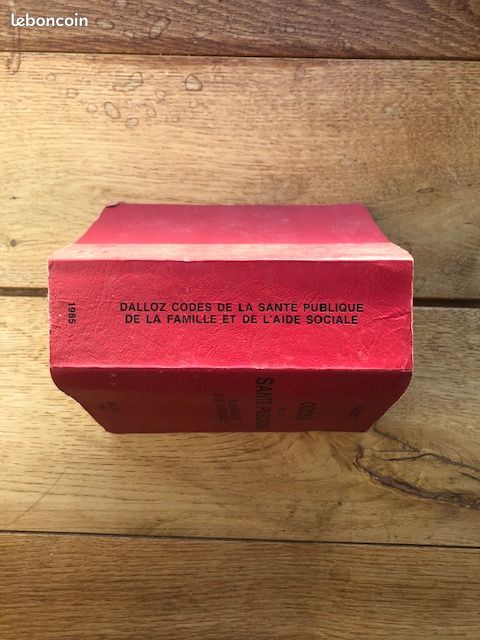 Livre DALLOZ Codes de la Santé Publique de la Famille et de l'AIde Sociale 1985 (image 3)