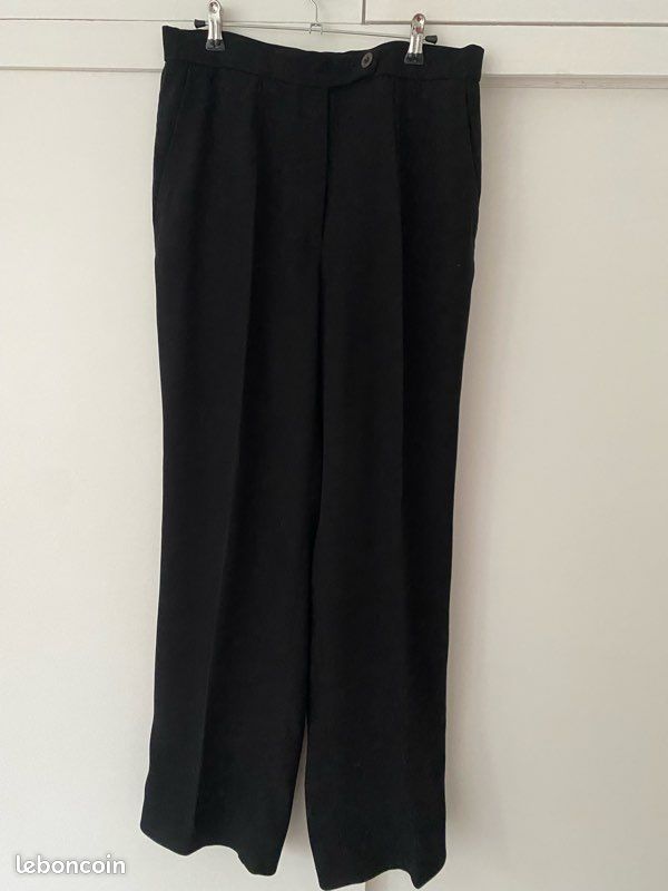 Pantalons Droits Pantalon Bruno Saint Hilaire Pantalon Droit Noir