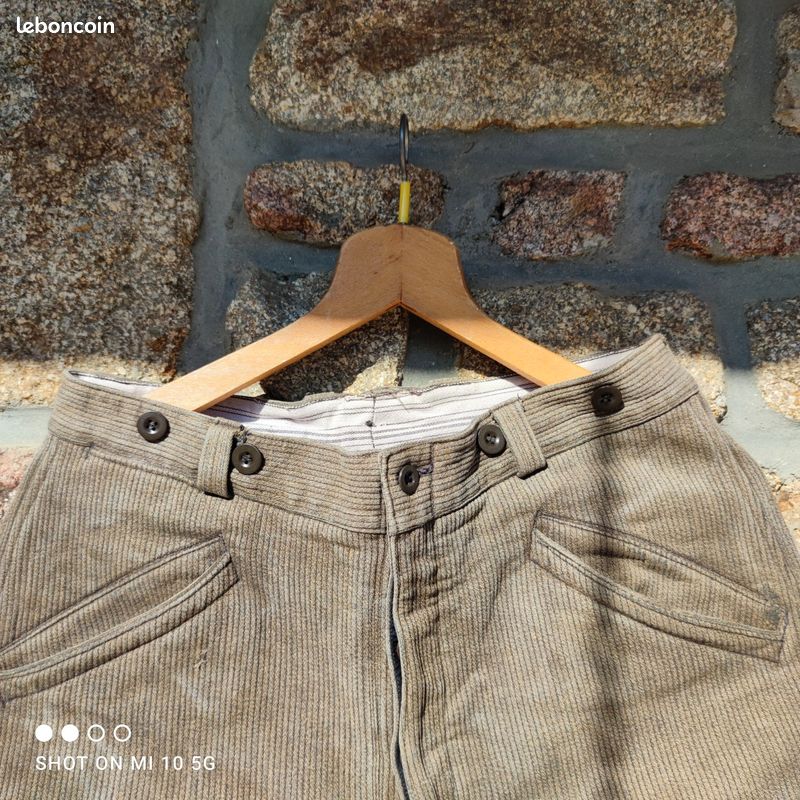 Pantalon d'équitation en cuir vintage - France
