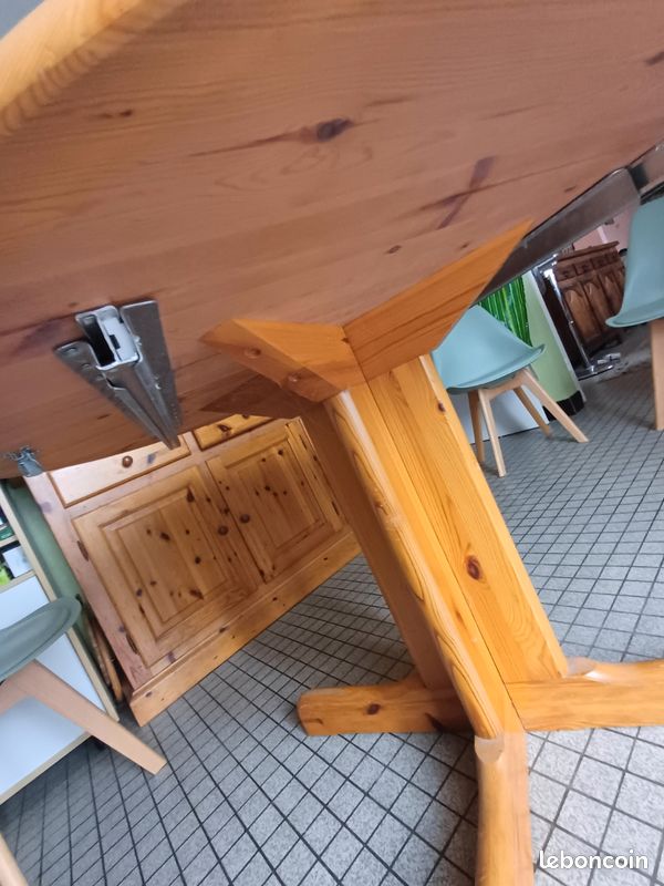 Table de cuisine ronde à rallonges (image 3)