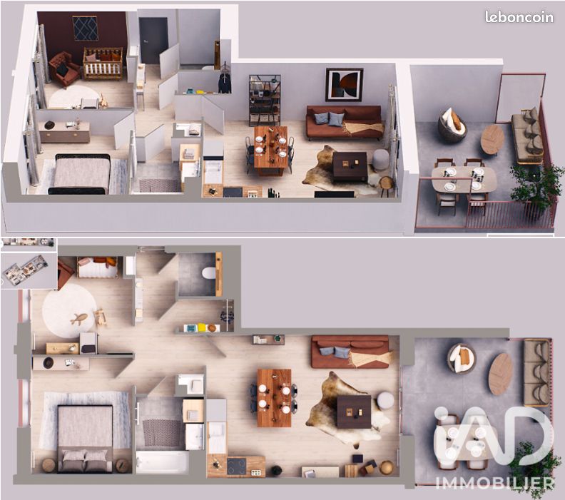 Appartement 3 pièces 64 m² · à La Courneuve · 64 m² · 267 000 €