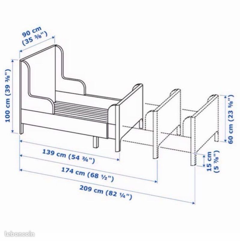 Lit extensible 90x200 (image 4)
