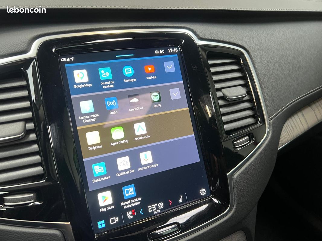 Volvo xc 90 II t8 awd rechargeable ultimatite style dark geartronic 8 7 places 310+145 ch tva récupérable (image 4)