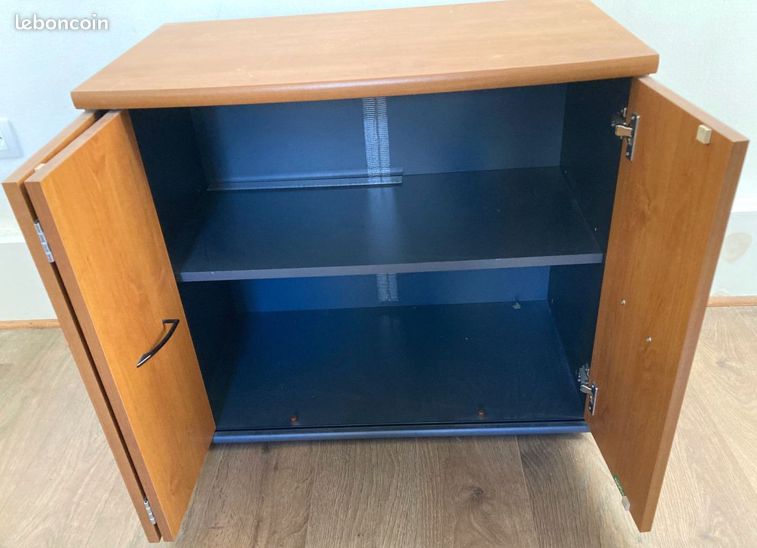 Armoire de rangement, finition merisier 80 x 71 x 48 (image 3)