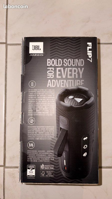 Enceinte portable étanche sans fil JBL Flip 7 Tomorrowland Bluetooth