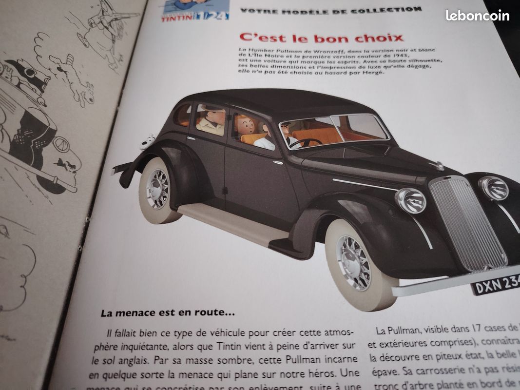 La Pullman De Wronzoff - Voiture De Tintin - Hachette 1/24 - Occasion