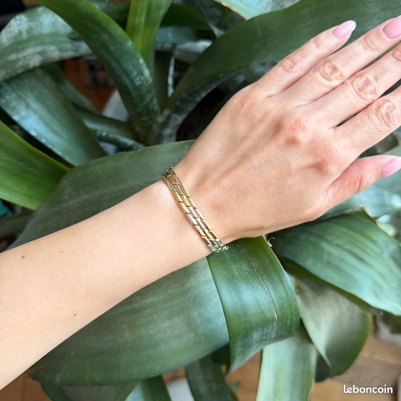 Bracelet Tricolore - Or Jaune/Rose/Blanc 750 (image 2)
