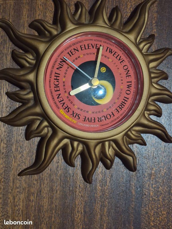 Horloge Vintage "Sunburst" - Timestone Longford Design - Années 90 (image 6)