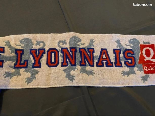 Lot 2 écharpe OLYMPIQUE LYONNAIS LYON OL supporter scarf sciarpa UMBRO