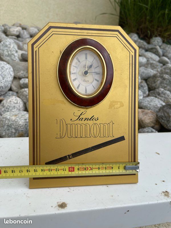 Pendule publicitaire Santos Dumont cigarettes cigares