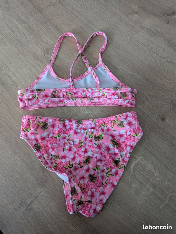 Maillot de bain 2 pièce 7/8 ans decathlon (image 2)
