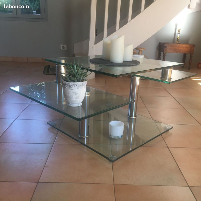 Table basse en verre (image 3)