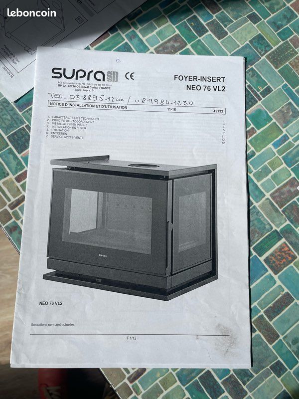 Insert de foyer cheminée supra (image 4)