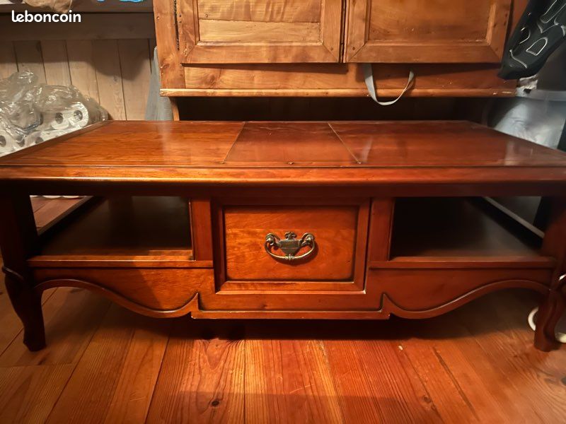 Table basse en bois véritable (image 1)