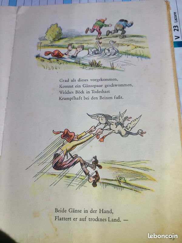 Livre ancien : "Max und Moritz – Eine Bubengeschichte in sieben Streichen" , 1949 (image 7)