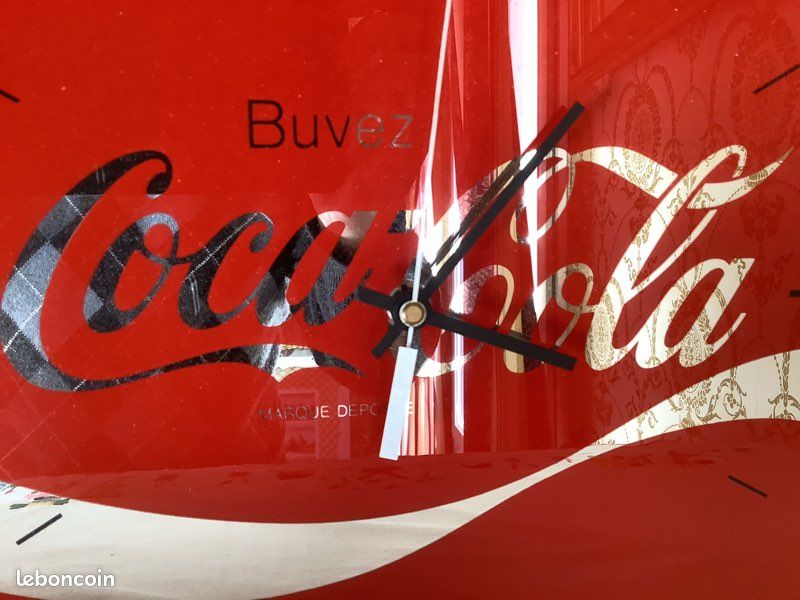 RARE HORLOGE MURALE vintage Coca Cola glacée salon salle à manger à